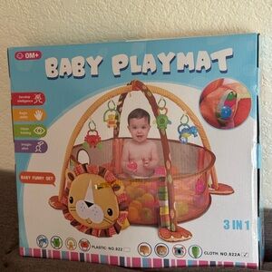 Baby Playmat 3-in-1 Kids Toy - Orange Lion Design